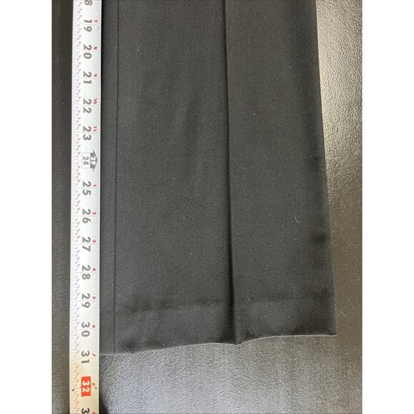 Talbots Pants Womens 12 Black Wide Leg Heritage Trousers Front Zip Career Office - Picture 8 of 9